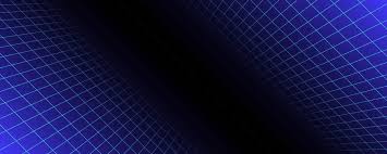 Abstract ergonomic calibration environment with soft blue grid lines